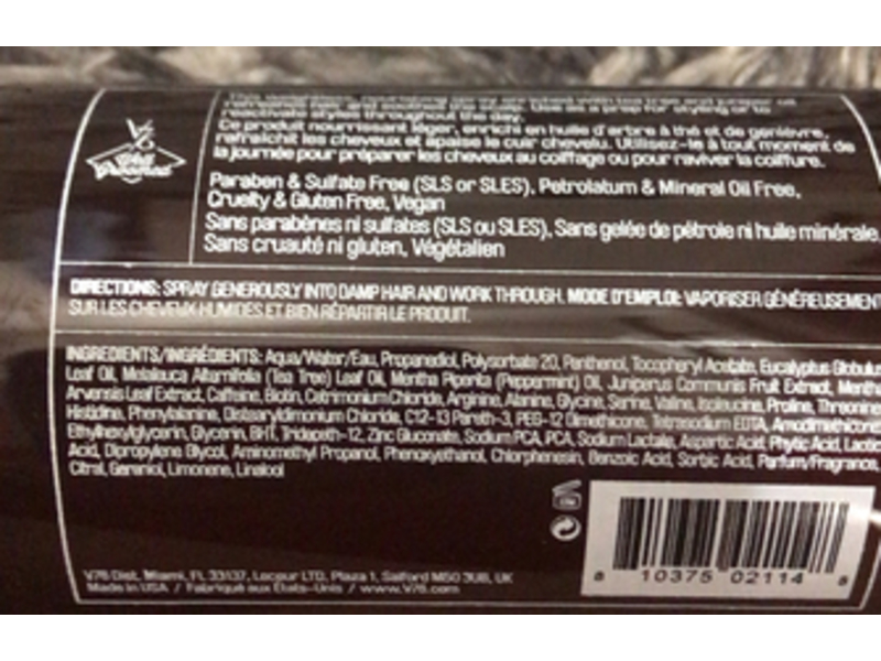 V76 by Vaughn Tonic Hair & Scalp Formula For Men, 8 fl oz/236 mL