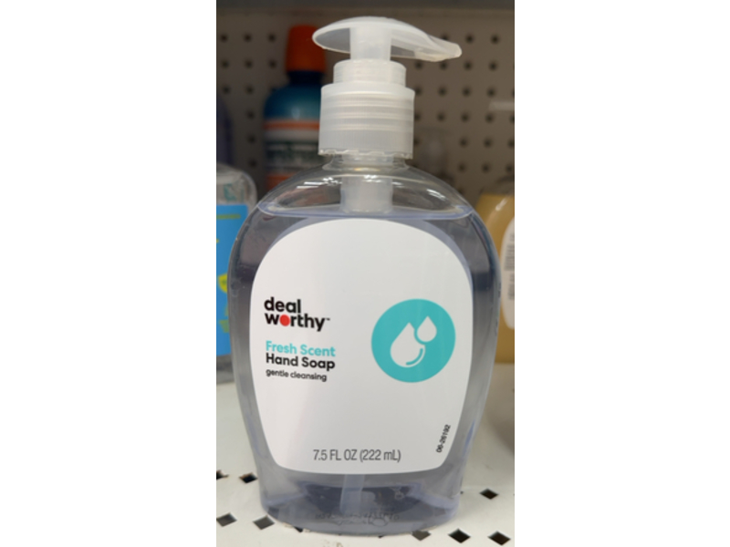 Deal Worthy Gentle Cleansing Hand Soap, Fresh Scent, 7.5 fl oz/222 mL