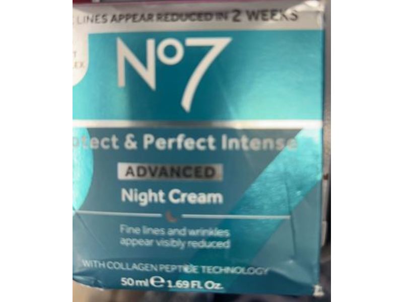 No7 Protect & Perfect Intense Night Cream, Advanced, 1.69 fl oz