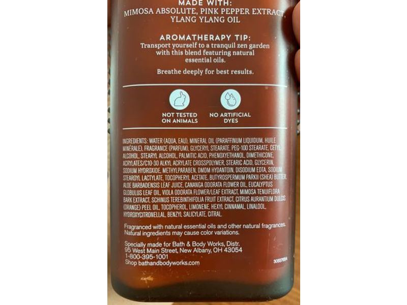 Bath & Body Works Zen Garden Moisturizing Body Lotion, Aromatherapy, 6.5 fl oz/ 192 mL