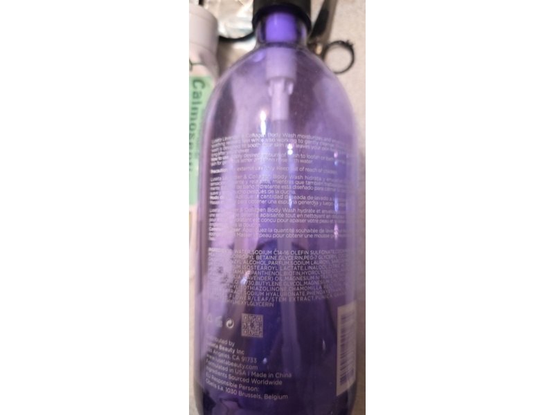 Luseta Body Wash, Lavender and Collagen, 33.8oz/1 L