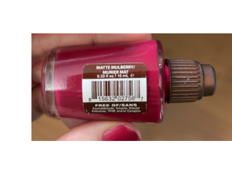 Mineral Fusion Nail Lacquer, Matte Mulberry, 0.33 fl oz/10 mL