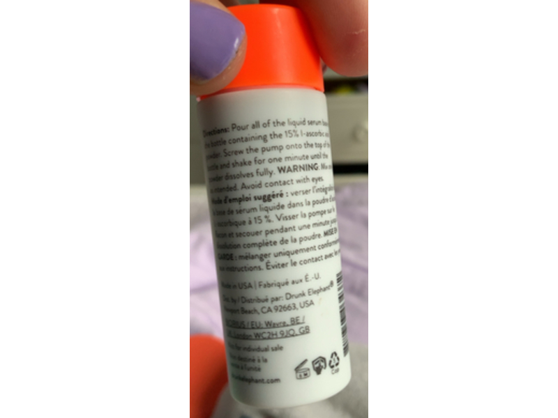 Drunk Elephant C - Firma Liquid Serum Base, 0.28 fl oz/8.5 mL