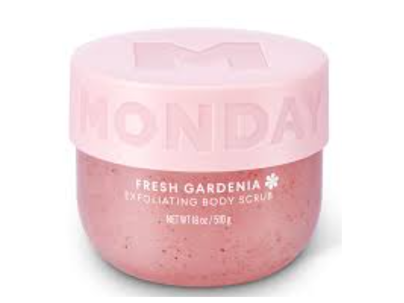 Monday Exfoliating Body Scrub, Fresh Gardenia, 18 oz/510 g