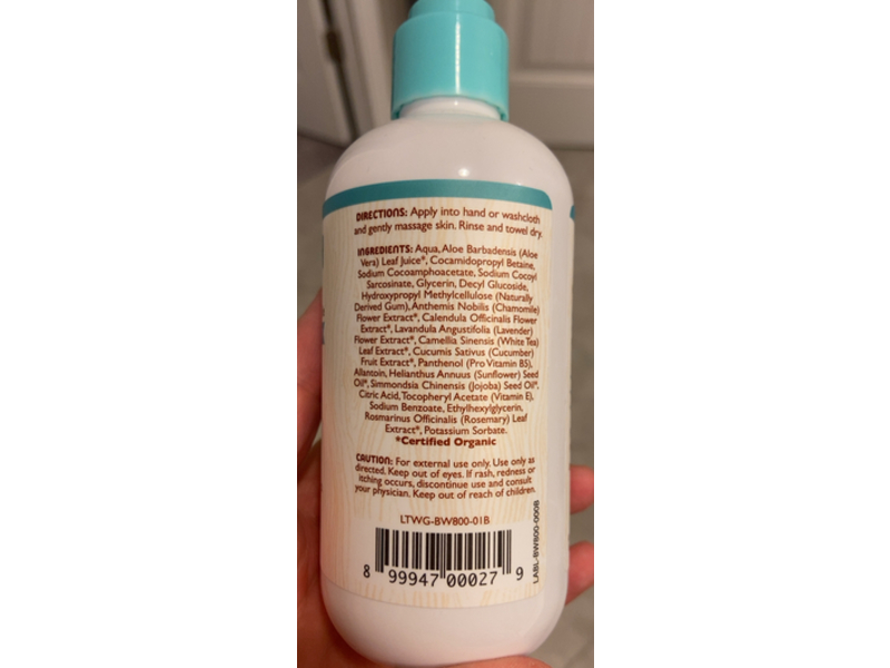 Little Twig Baby Wash, Aloe & Chamomlie, Unscented, 8.5 fl oz/251 mL