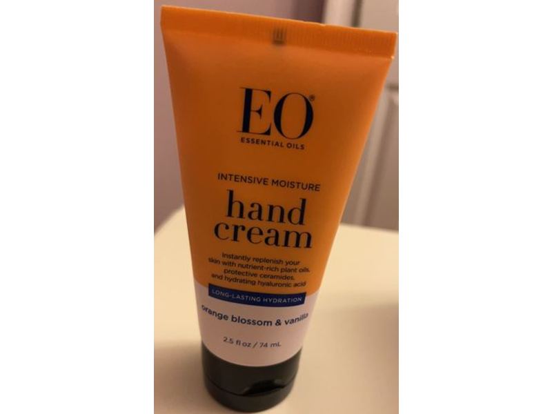 EO Intensive Moisture Hand Cream, Orange Blossom & Vanilla, 2.5 fl oz/74 mL