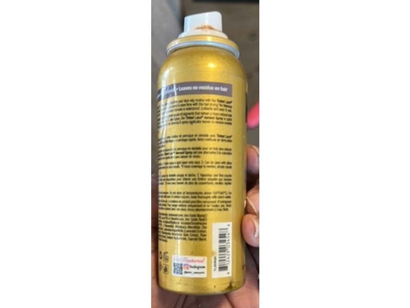 Ebin Tinted Lace Spray, Darkest Brown, 2.7 fl oz/80 mL