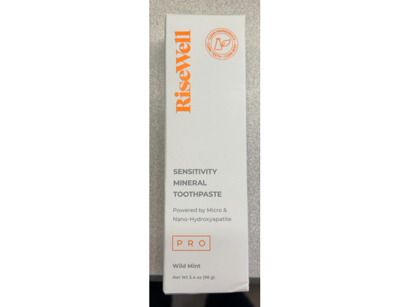 Risewell Sensitivity Mineral Toothpaste, Wild Mint, 3.4 oz/96 g