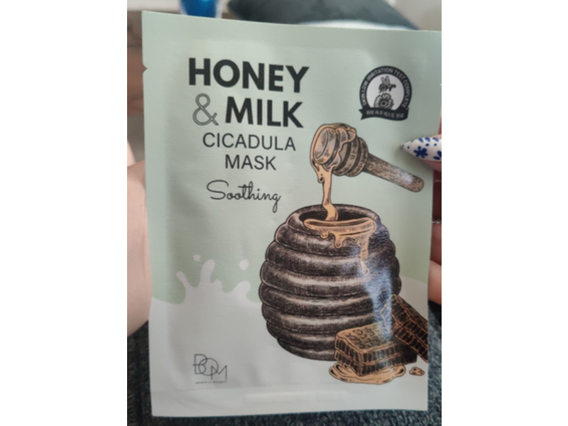 BOM Soothing Soothing Mask, Honey & Milk, 0.88 oz/25 g
