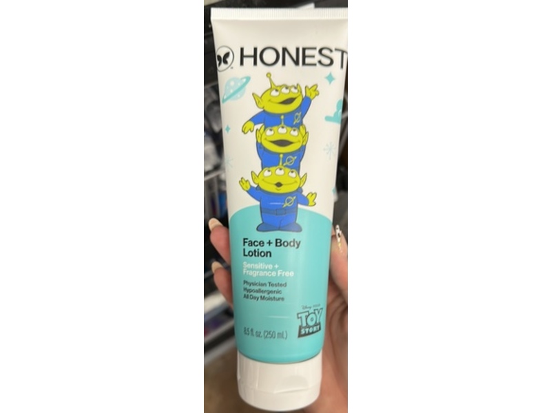 The Honest Company x Disney Pixar's Toy Story Face + Body Lotion, Sensitive + Fragrance Free, 8.5 fl oz/250 mL