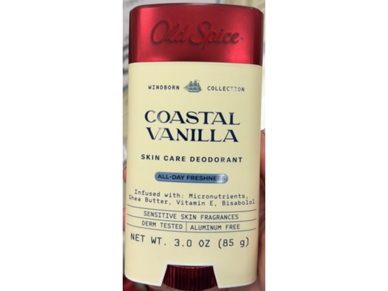 Old Spice Skin Care Deodorant, Coastal Vanilla, 3.0 fl oz/85 g