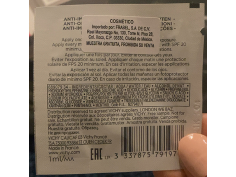 Vichy Laboratories Innovation Normaderm Probio-Bha Serum, 1 mL