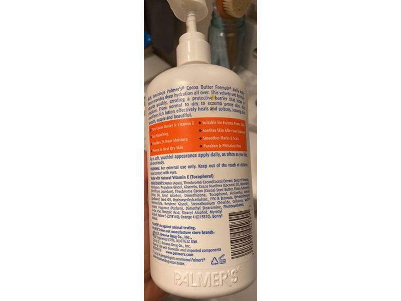 Palmer's Cocoa Butter Formula Body Lotion, Heals Softens, 33.8 fl oz / 1 L