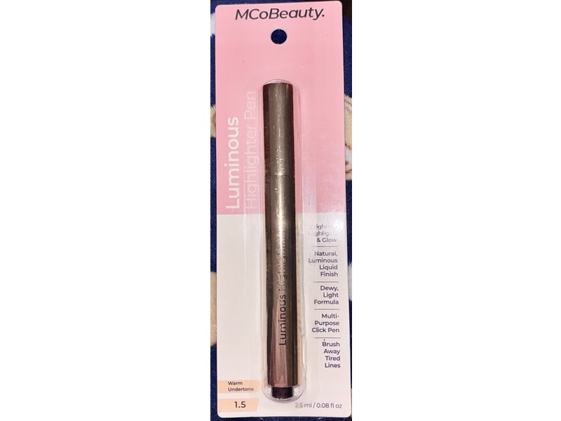 MCo Beauty Luminous Highlighter Pen, 1.5, 0.08 fl oz/2.5 mL