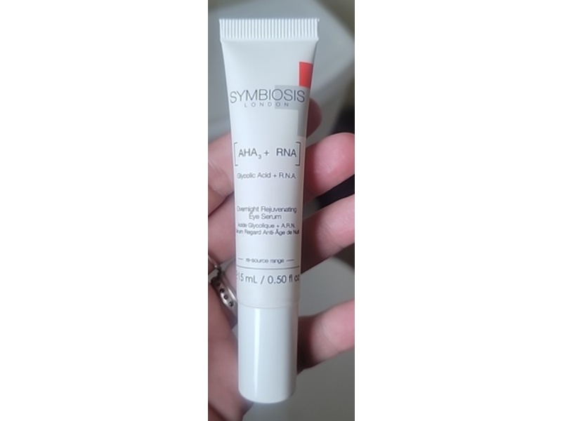 Symbiosis London Overnight Rejuvenating Eye Serum, AHA3 + RNA, 0.50 fl oz/15 mL