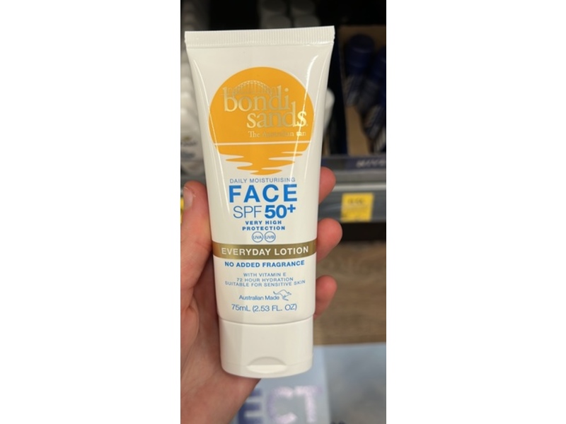 Bondi Sands Daily Moisturising Face Lotion, SPF 50+, 2.53 fl oz/75 mL