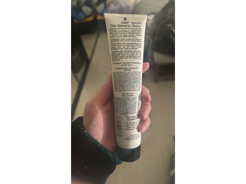 Generic Value Products Cream Leave In Conditioner & Styler, 6 fl oz/177 mL