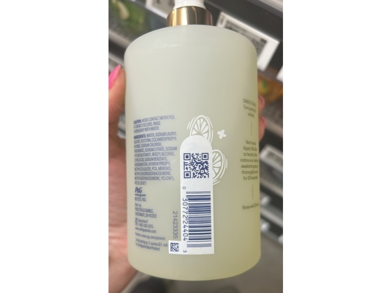 Safeguard Liquid Hand Soap, Notes Of Lemon & Yuzu Scent, 16 fl oz/473 mL