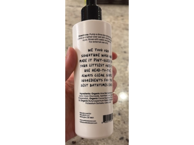 Wellkids Baby Hair & Body Wash, Fragrance Free, 8.5 oz/251 mL