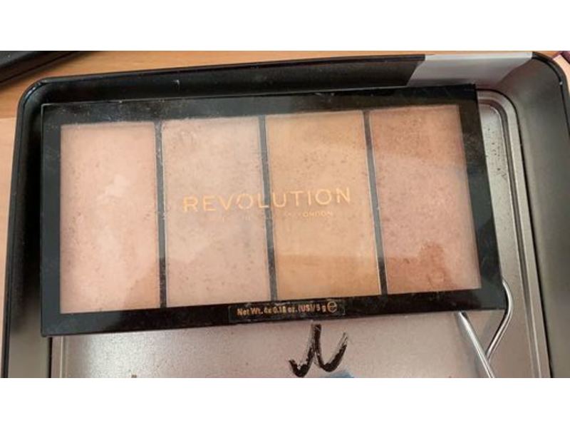 Revolution Re-Loaded Highlighter Palette, Lustre Lights Warm, 0.18 oz/5 g