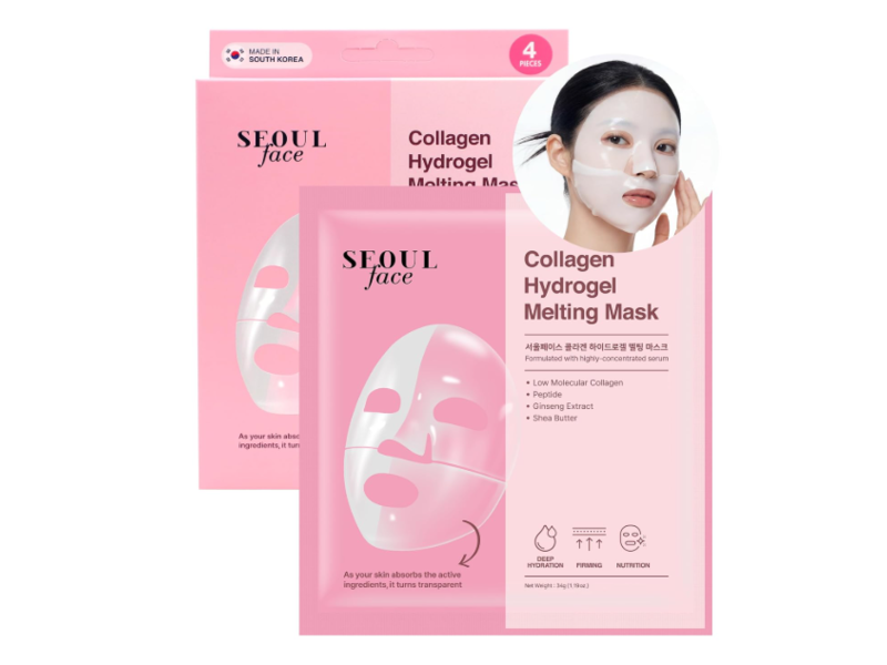 Dermal Hydrogel Melting Mask, Collagen, 1.19 oz/34 g, Pack Of 5