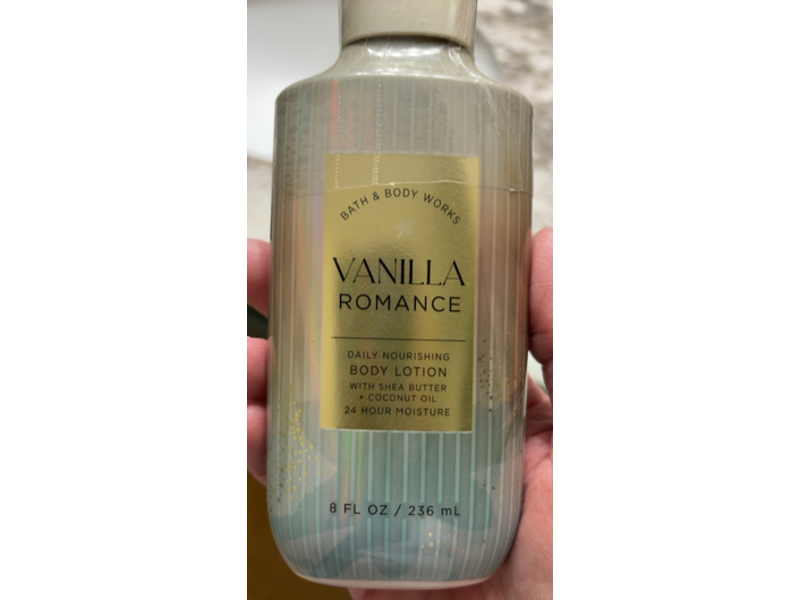 Bath & Body Works Vanilla Romance Daily Nourishing Body Lotion, Shea Butter + Coconut Oil, 8 oz/236 mL