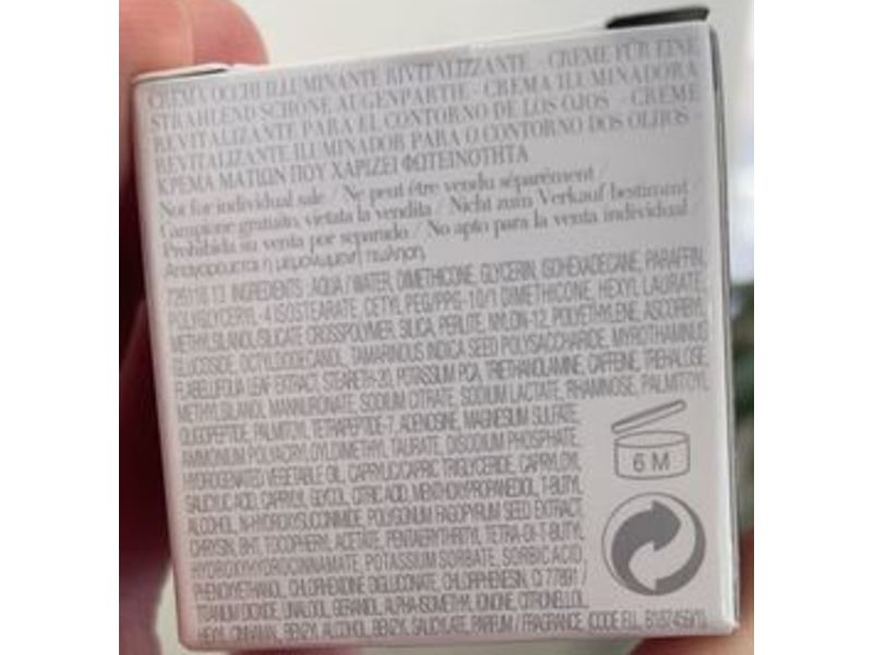 Giorgio Armani Crema Nera Extrema Light Reviving Eye Cream, 0.17 oz/5 g