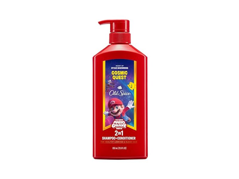 Old Spice x The Super Mario Galaxy Movie 2-In-1 Shampoo & Conditioner, Cosmic Quest, 21.9 fl oz/650 mL