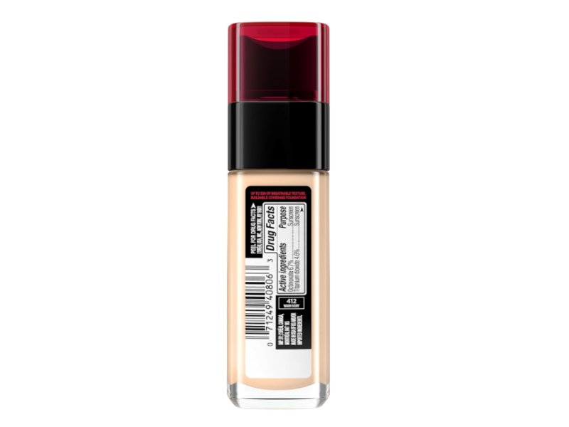 L'Oreal Paris Infallible Foundation, SPF 25, 480 Radiant Sand, 1.0 fl oz/30 mL