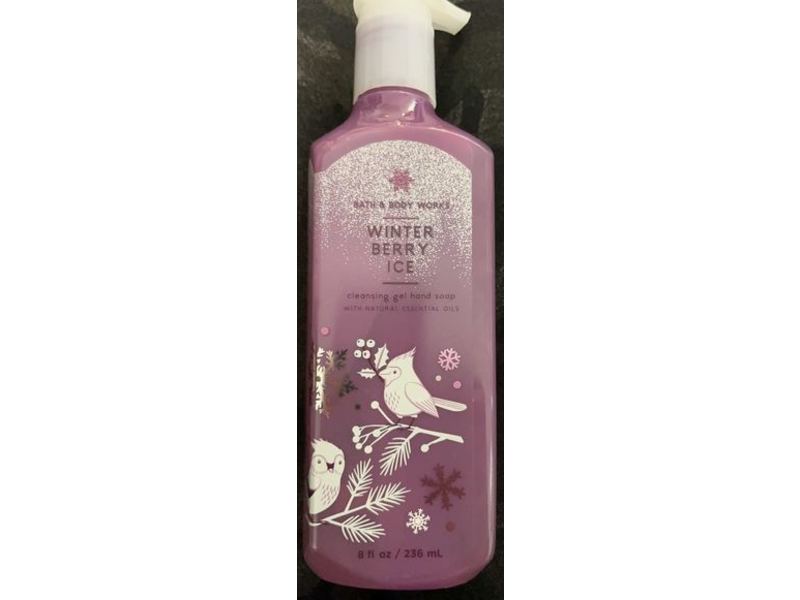 Bath & Body Works Winter Berry Ice Cleansing Gel Hand Soap, 8 fl oz/236 mL