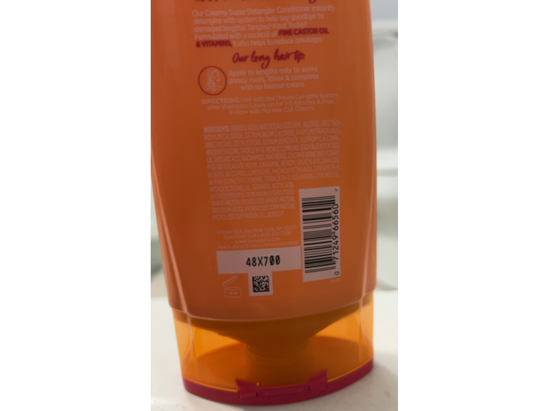 L'Oreal Paris Elvive Dream Lengths Super Detangler Conditioner, 13.5 fl oz/399 mL