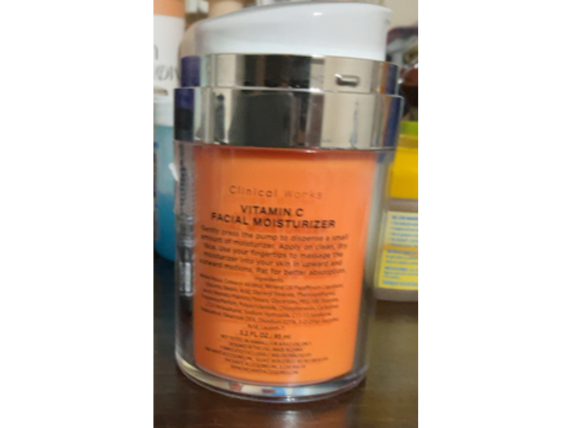 Clinical Works Ultra Hydrating Facial Moisturizer, Vitamin C , 3.2 fl oz/95 mL