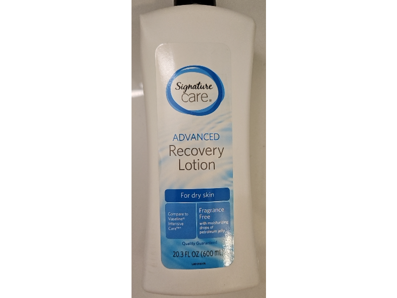 Signature Care Advanced Recovery Lotion, 20.3 fl oz/600 mL