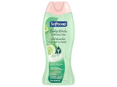 Softsoap Body Wash & Shave Gel, Cool Cucumber Scent, 20 fl oz/591 mL