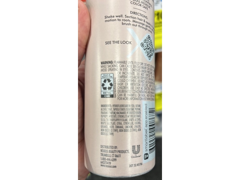 Nexxus Brunette Flexx-Adapt Dry Shampoo, Dark Tones, 5 oz/141 g