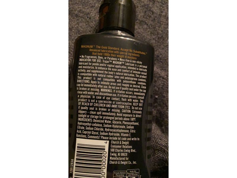 Magnum Water-Based Personal Lubricant, 4.5oz Ingredients and Reviews Magnum Water-Based Personal Lubricant, 4.5oz Ingredients and Reviews