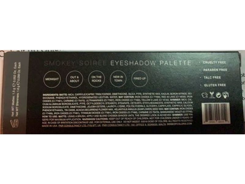 Dose Of Colors Smokey Soiree Eyeshadow Palette Set