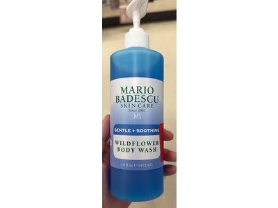 Mario Badescu Skin Care Gentle + Soothing Body Wash, Wildflower, 16 fl oz/472 mL