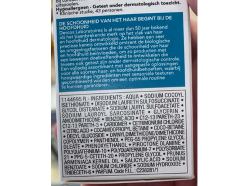 Vichy Dercos Ultra Soothing Dermatological Shampoo, 200 mL