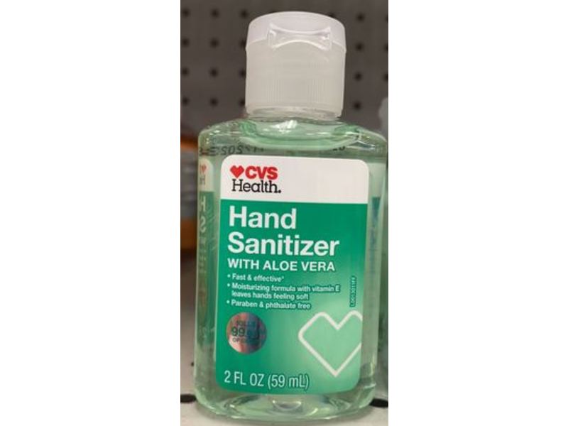 CVS Health Hand Sanitizer, Aloe Vera, 2 fl oz/59 mL