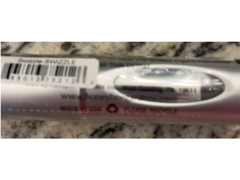 Honeybee Gardens Truly Natural Lipstick, Swizzle, 0.13 oz/3.7 g