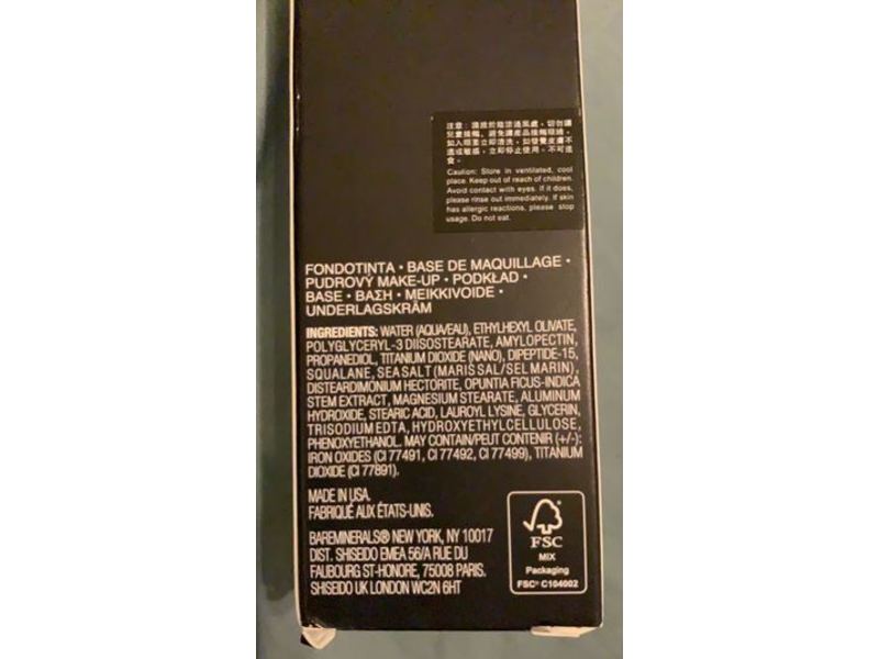 Bareminerals Liquid Mineral Foundation, Original, 14 Golden Medium, SPF 20 PA++, 1 fl oz/30 mL