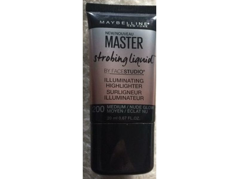 Maybelline New York Master Strobing Liquid Illuminating Highlighter, 200 Medium/Nude Glow, 0.67 fl oz/20 mL
