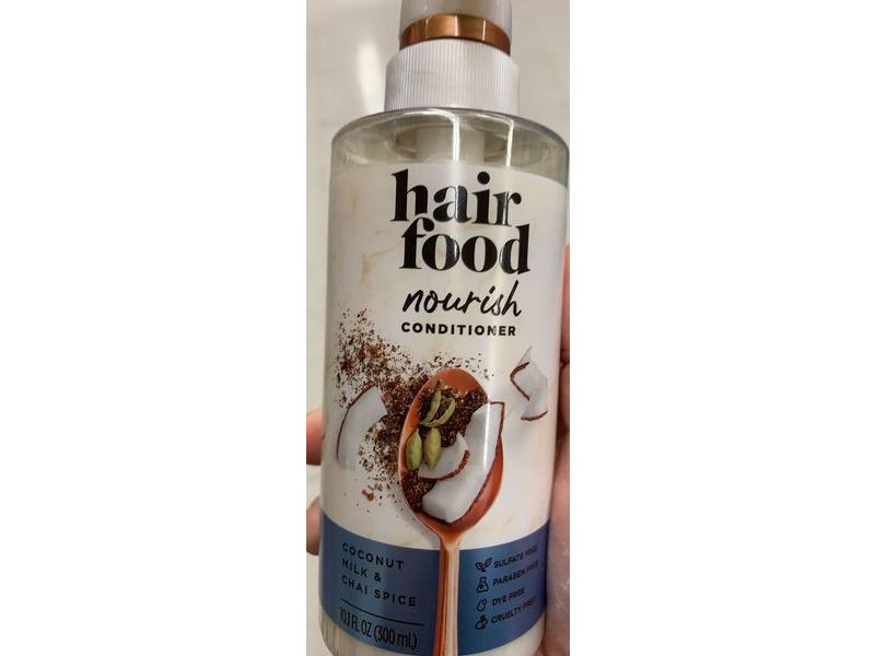 Hair Food Nourish Conditioner, Coconut Milk & Chai Spice, 10.1 fl oz/300 mL
