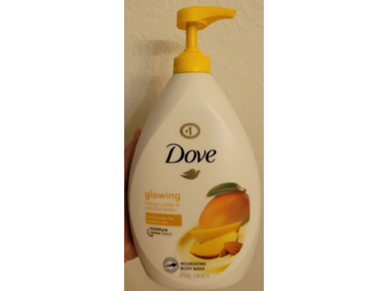Dove Glowing Nourishing Body Wash, Mango Butter & Almond Butter Body, 34 fl oz/1 L