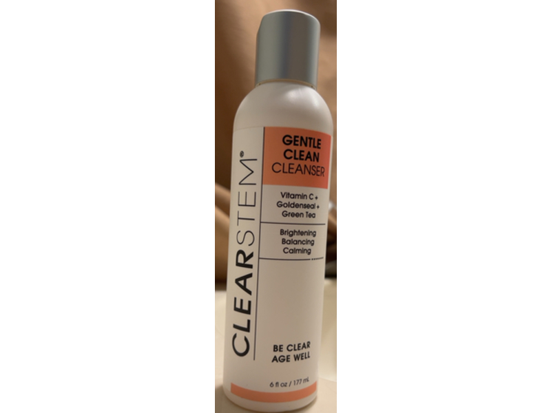 Clear Stem Gentle Clean Cleanser, Vitamin C + Goldenseal + Green tea, 6 fl oz/207 mL