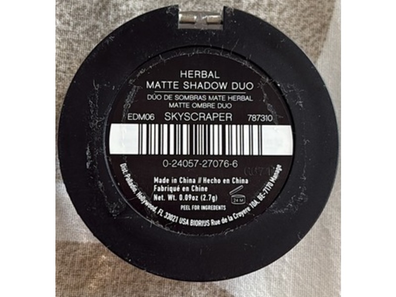 Palladio Herbal Matte Shadow Duo, EDM06 Skyscraper, 0.09 oz/2.7 g
