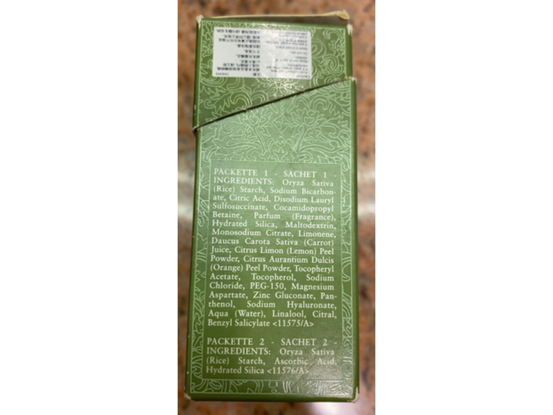 Fresh Glow Powder & Foaming Facial Cleanser, Vitamin C Nectar, 0.02 oz/0.75 g