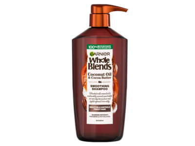 Garnier Whole Blends Smoothing Shampoo, Coconut Oil & Cocoa Butter, 28 fl oz/828 mL