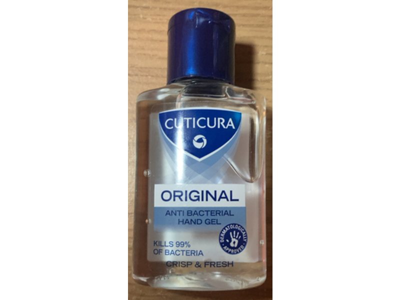 Cuticura Original Anti Bacterial Hand Gel, Crisp & Fresh, 50 mL, Pack of 3